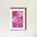 Magnolia greeting card – botanical card by Grace Wong