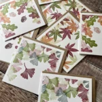 Ginkgo leaf greeting card – botanical card by Grace Wong