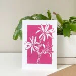 Magnolia greeting card – botanical card by Grace Wong