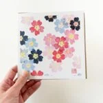 Primroses greeting card – botanical card by Grace Wong