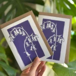 Bluebells greeting card – botanical card by Grace Wong