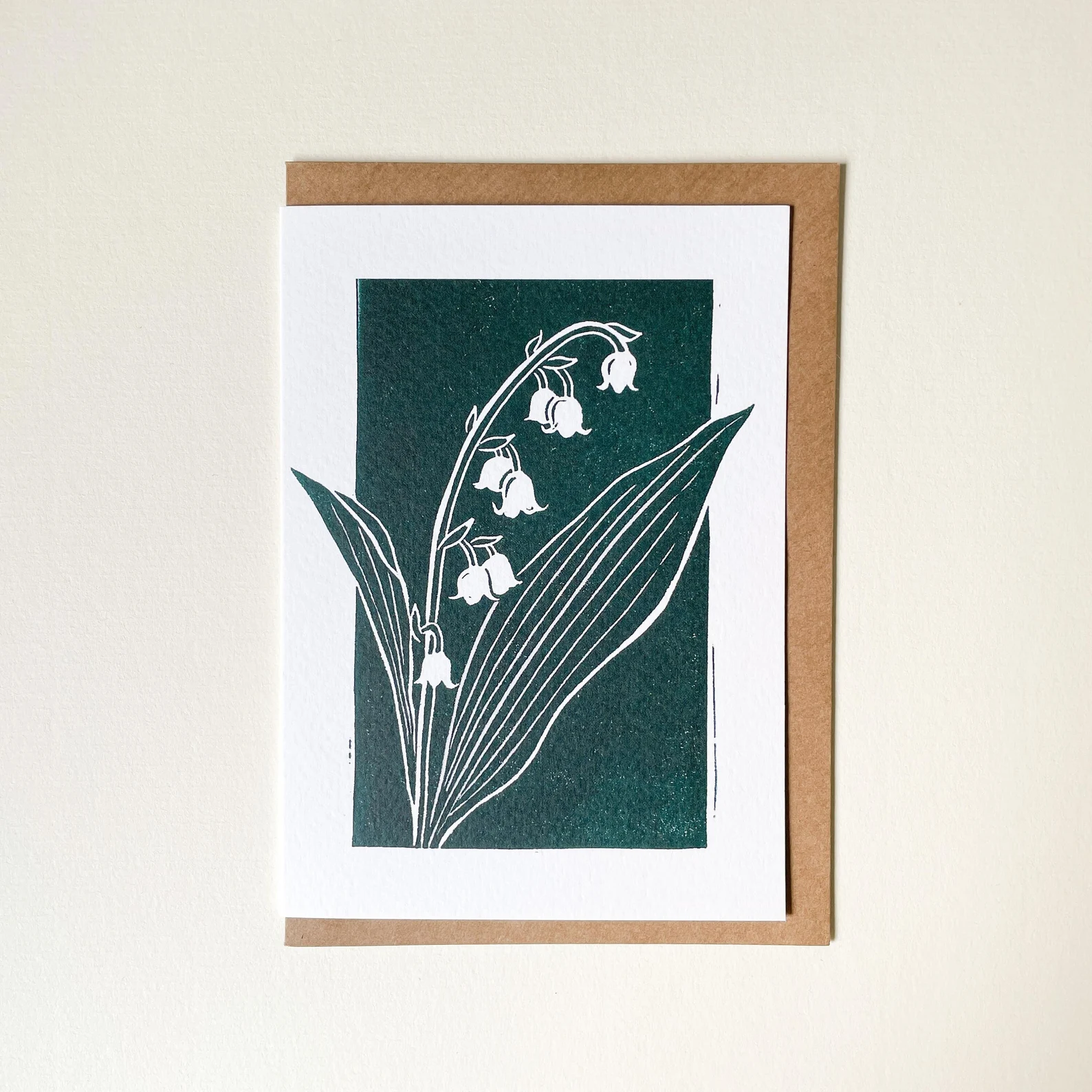 Lily of the Valley Greeting Card – Botanical Card - Image 2