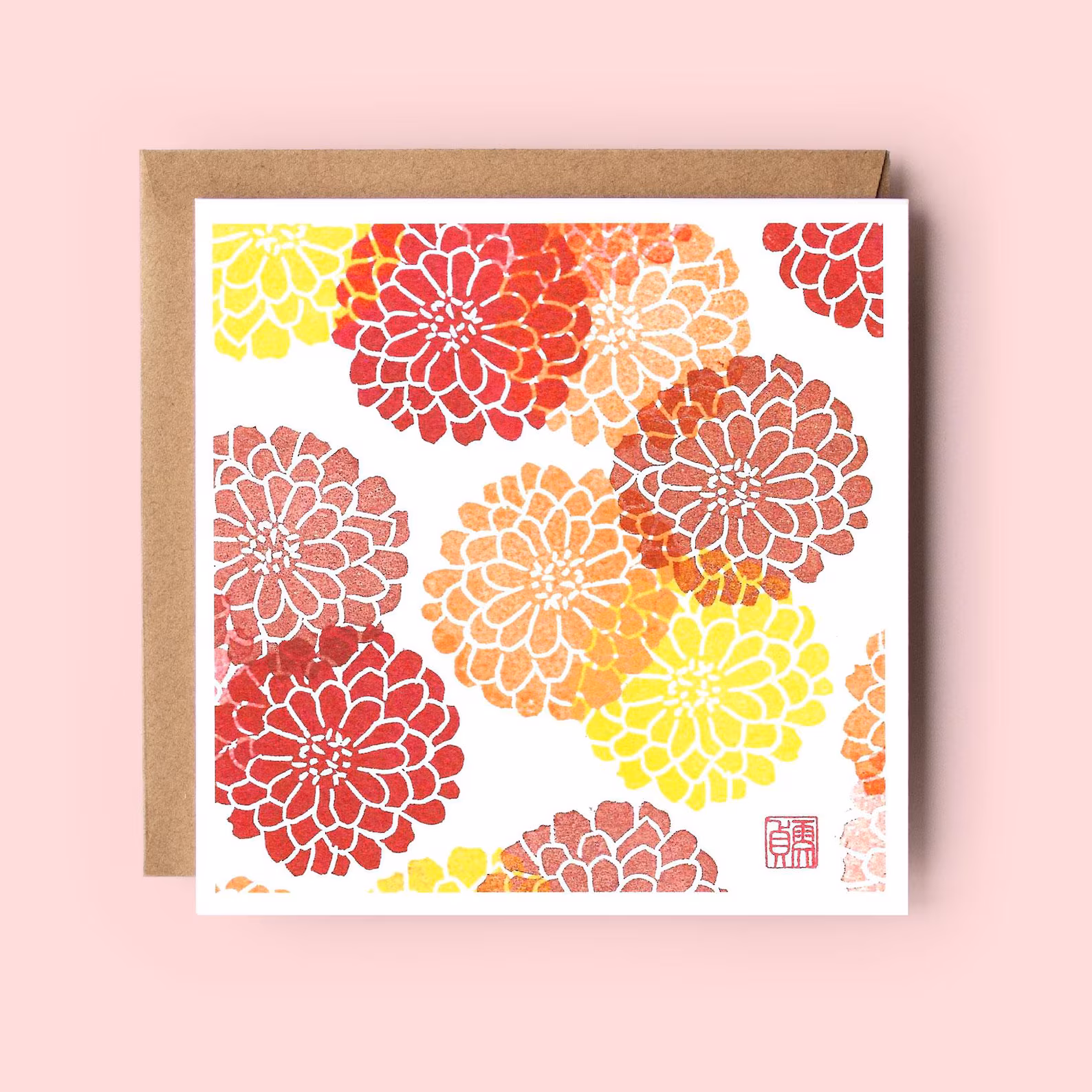 zinnia-greeting-card