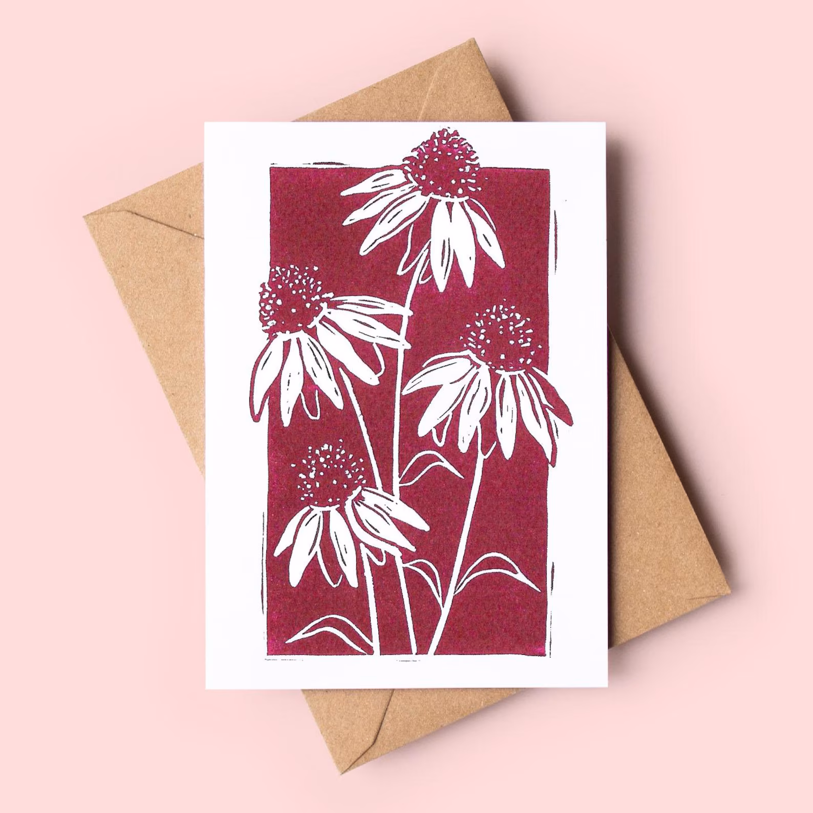 coneflowers-greeting-card